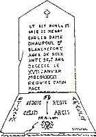 Het graf van Marie de Nègre klein