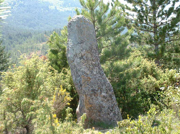 De menhir (Pierre Dressée) van Les Pontils